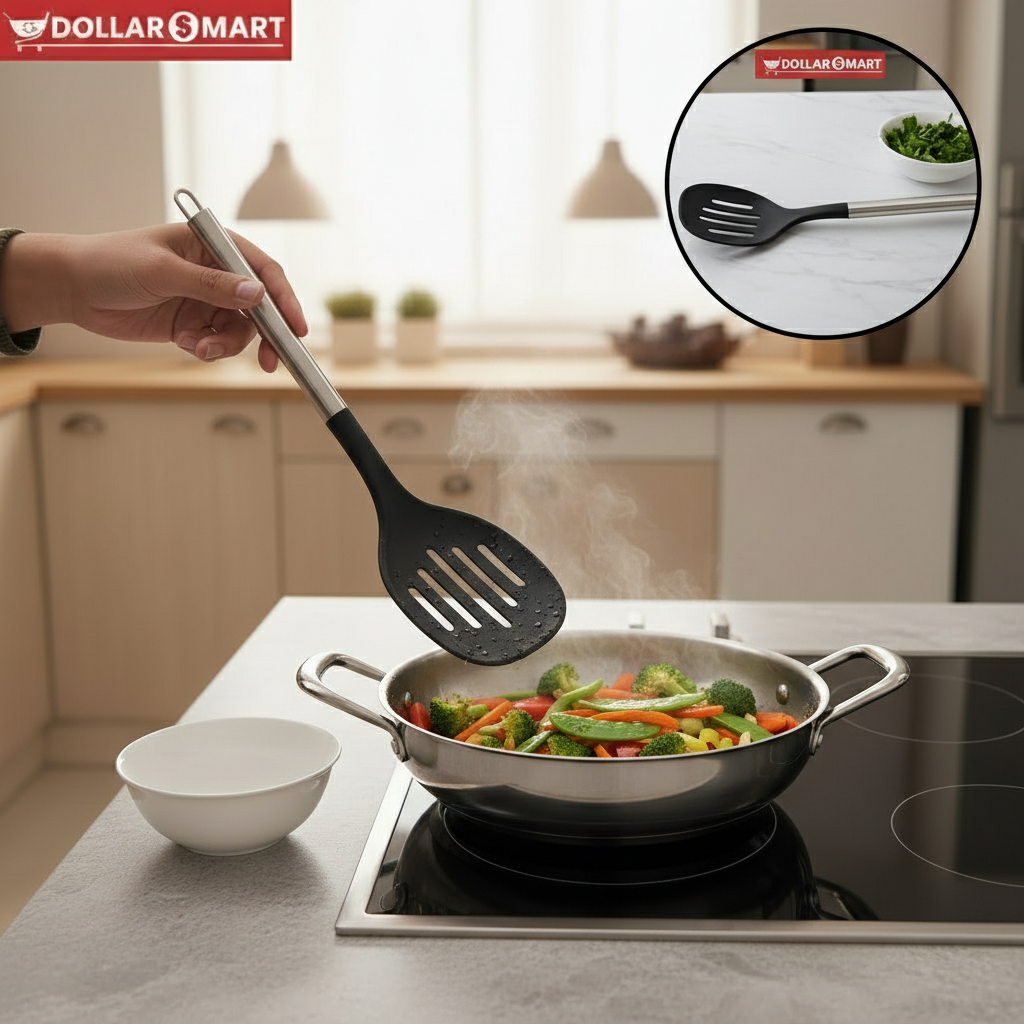 Non Stick Spoon with Steel handle