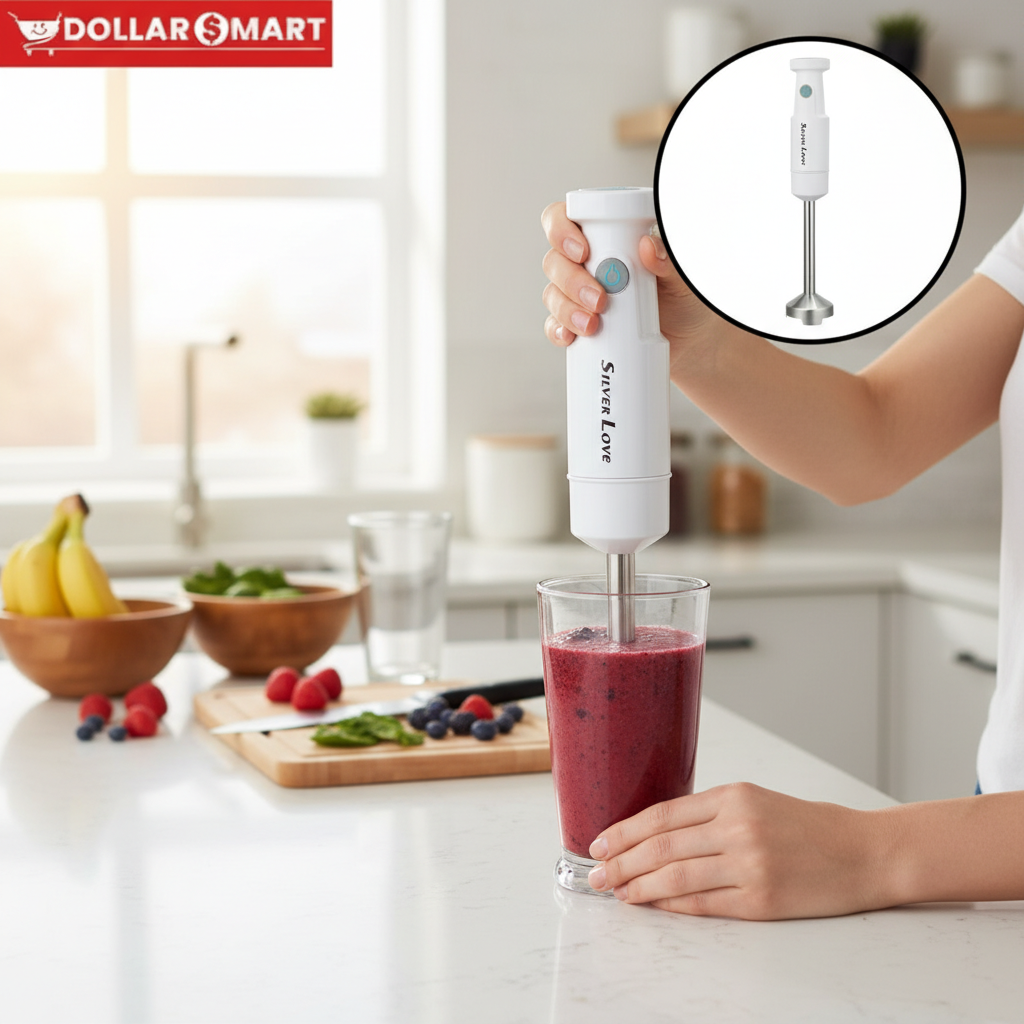 Silver Love Hand Blender