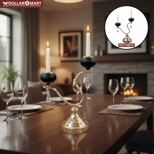 Golden Candle Holder