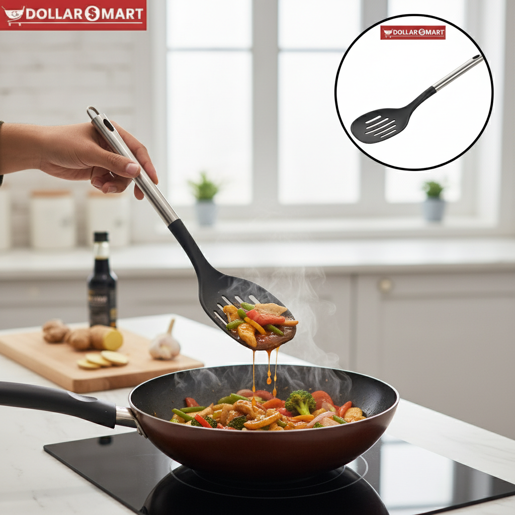 Non Stick Spoon with Steel handle