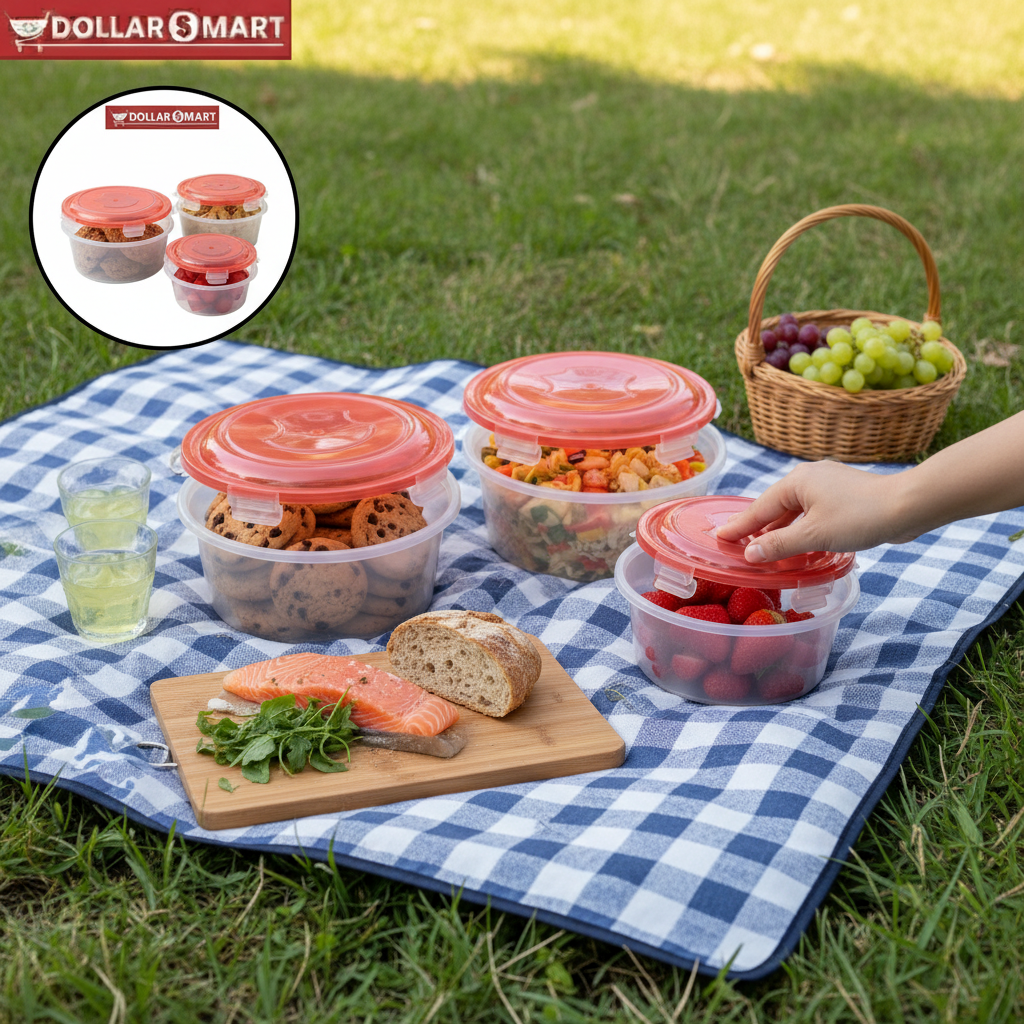 Round 3 in 1 Storage Container