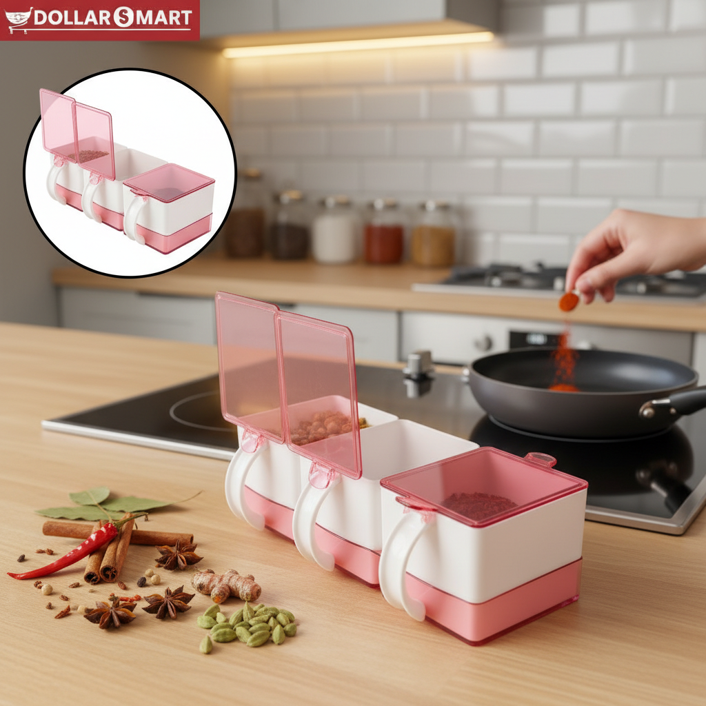 Fancy Spice Container 3 in 1