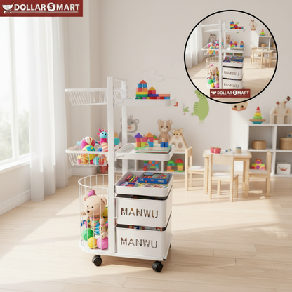 Metal Organizer Trolly 8 layer