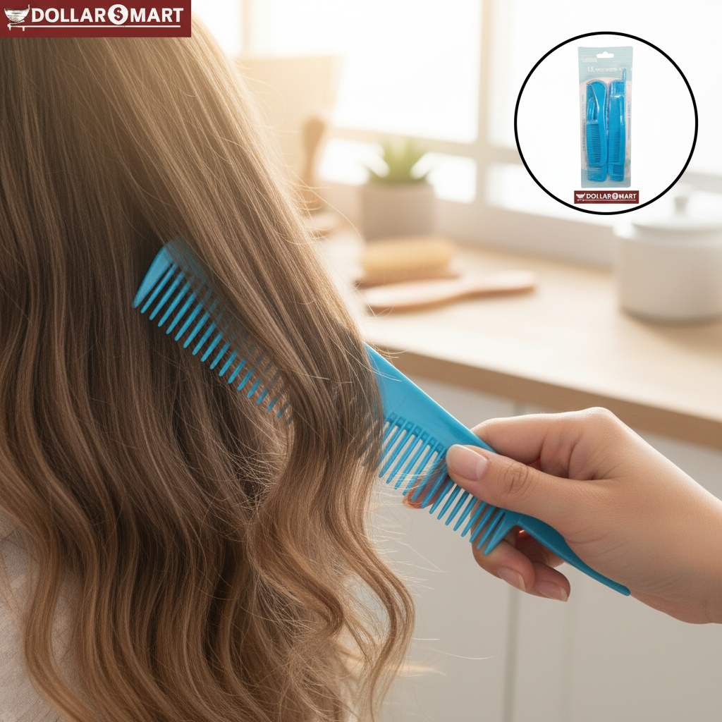 12 Pcs HairComb set - Close-up of haircombs