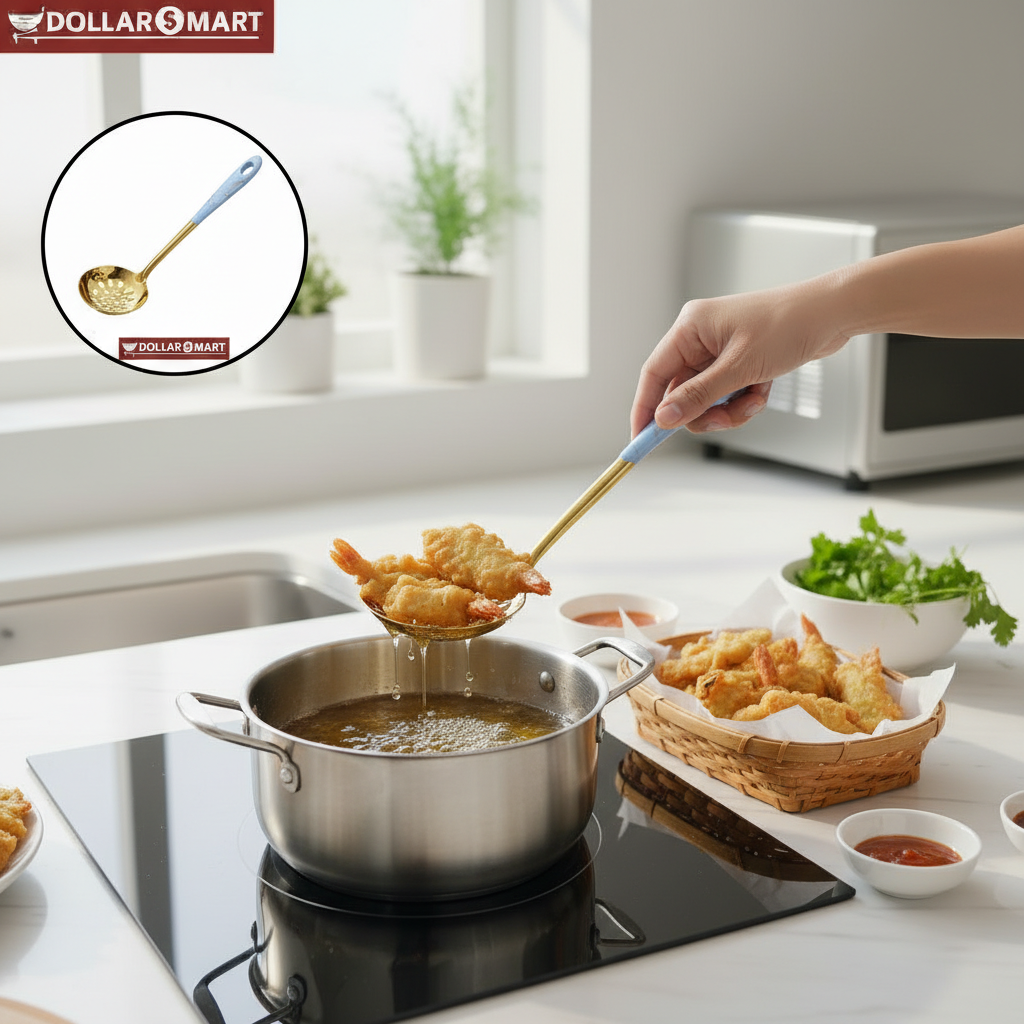 Golden Serving Spoon