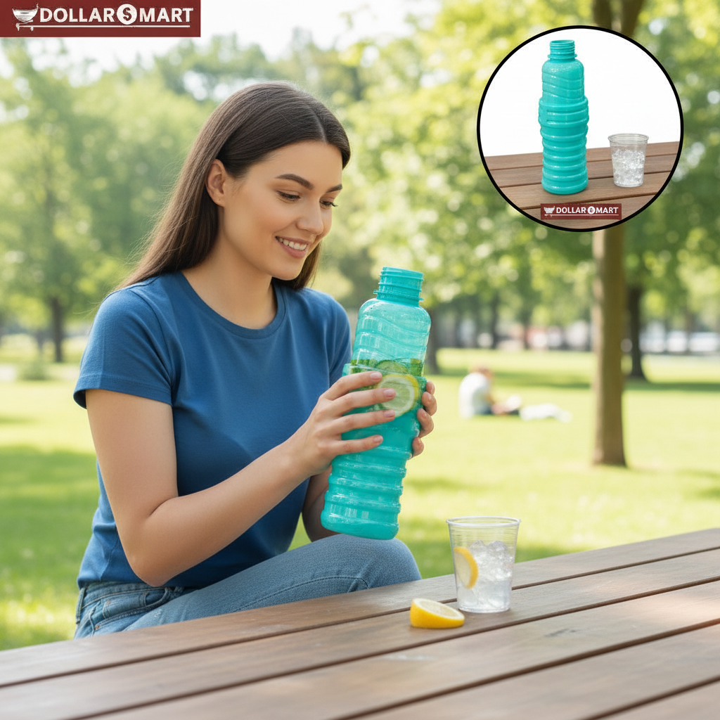 Water Bottle with Glass