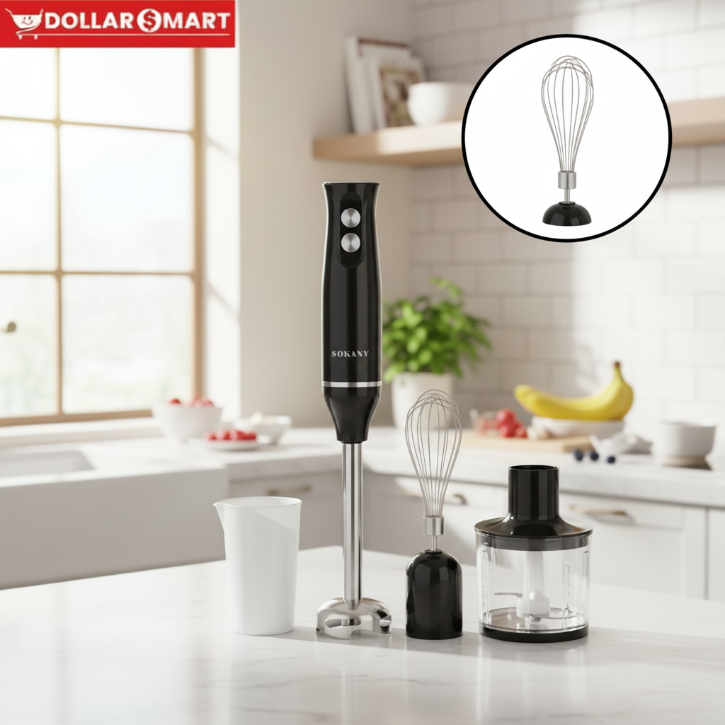 Sokany Hand Blender in action, blending ingredients