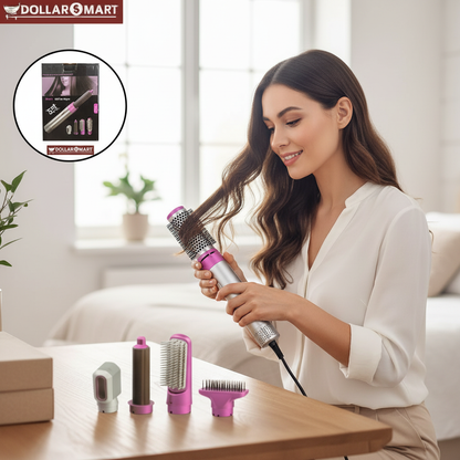 5 in 1 Hair Straightener for Pakistani women, with multiple heat settings and a sleek design