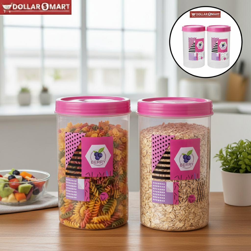 Kitchen Storage jar Large 2pcs