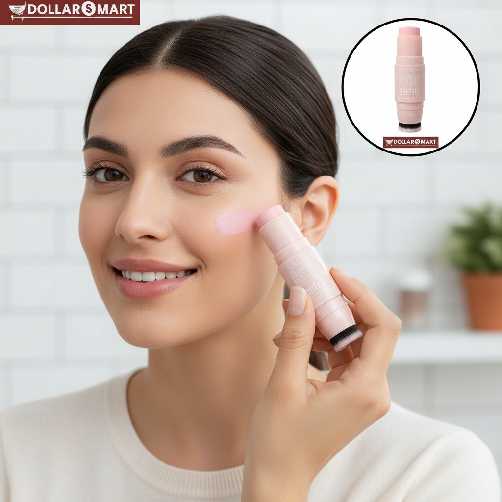 Makeup brush detail for seamless makeup application in the comfort of your home