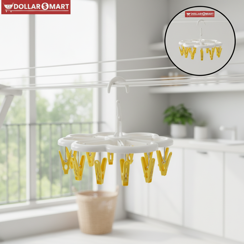 12 Clip Cloth Hanger - Dollar$ Mart
