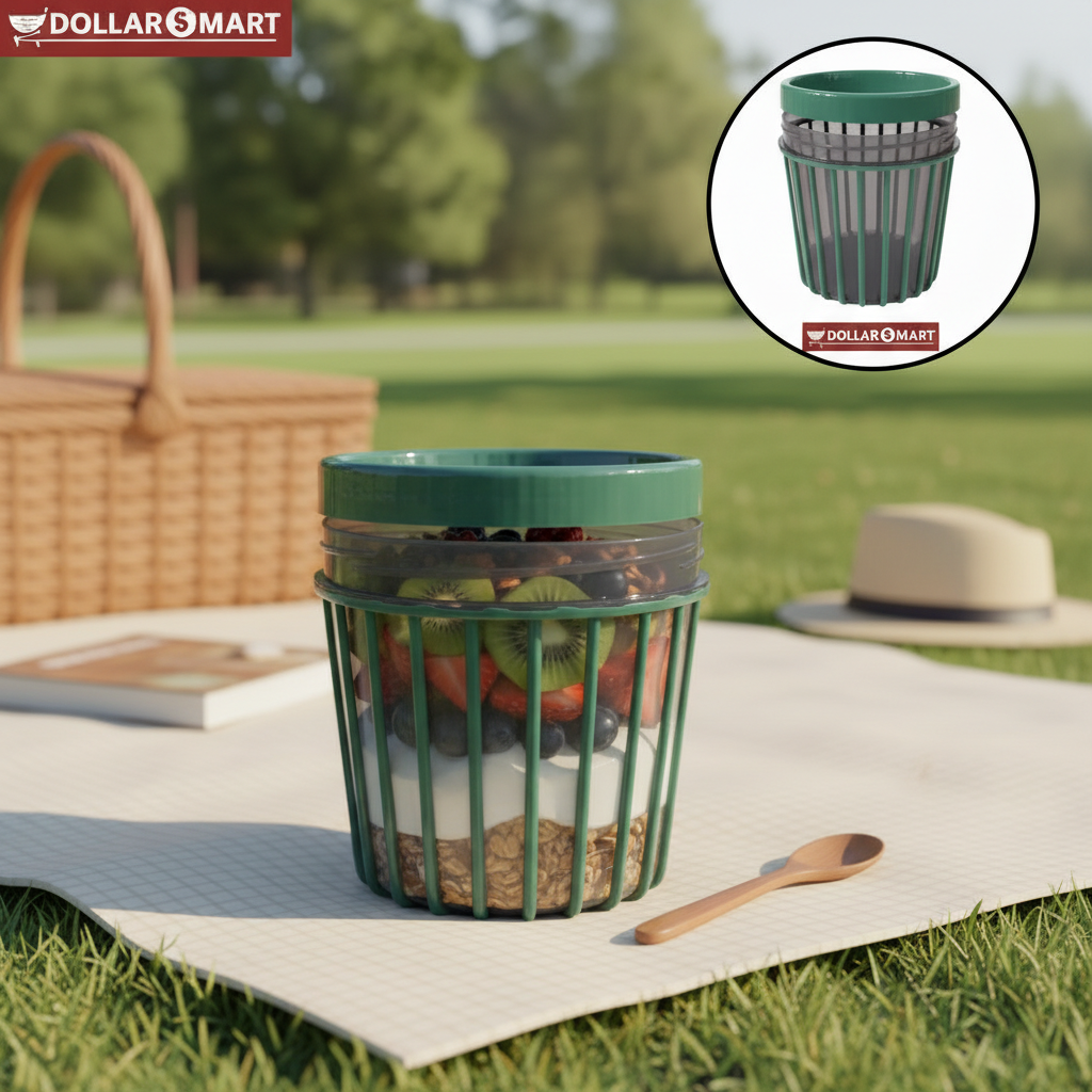 Stripe Food Jar Medium