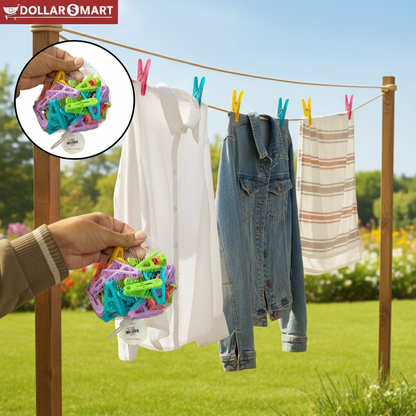 Product image of 40pcs Cloth Pins from Dollar$ Mart, secure your garment with ease and style
