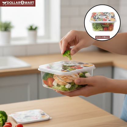 Airtight Food Box 4 Pcs - Dollar$ Mart