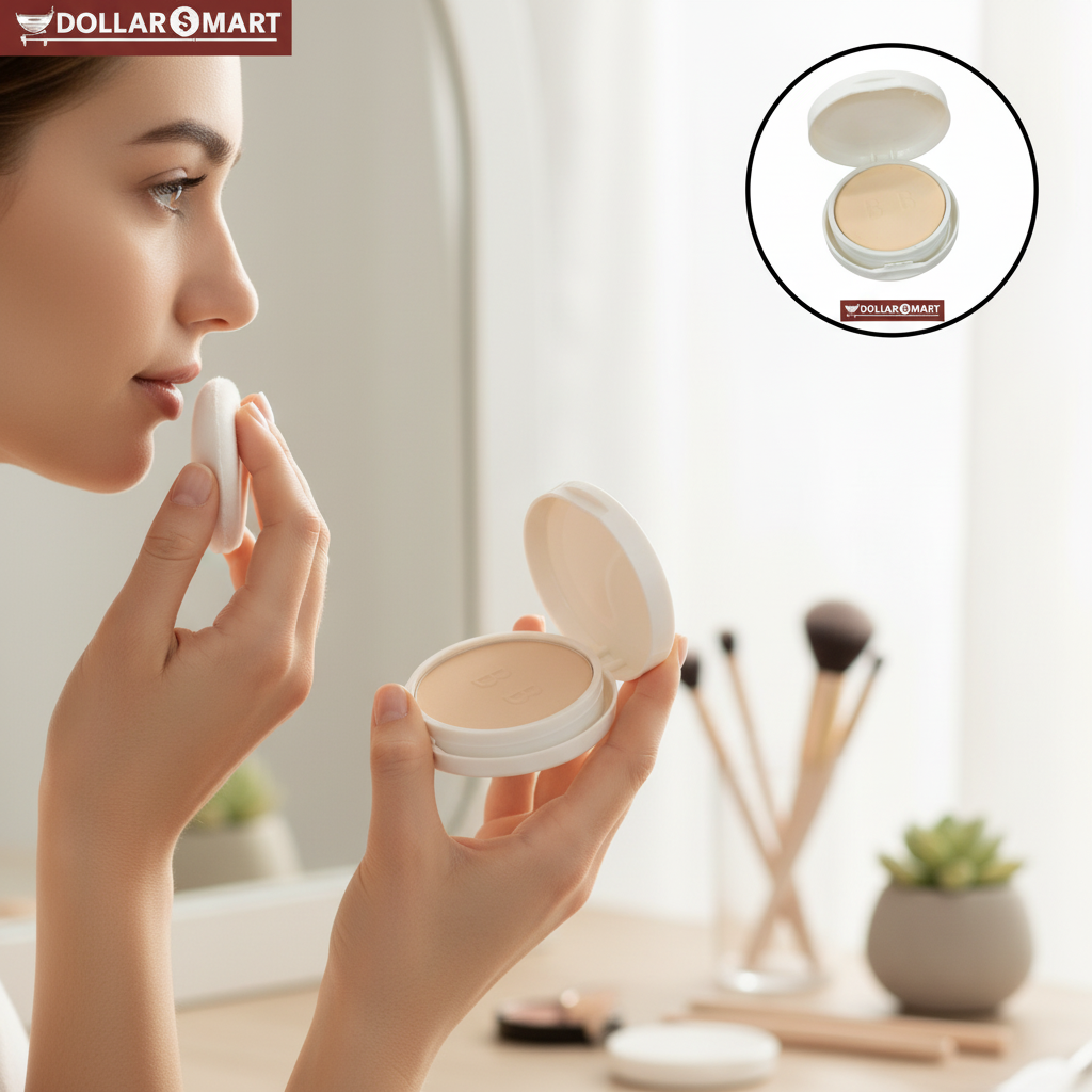 Close-up of 2 in 1 Face Powder Matte, gentle and easy to blend