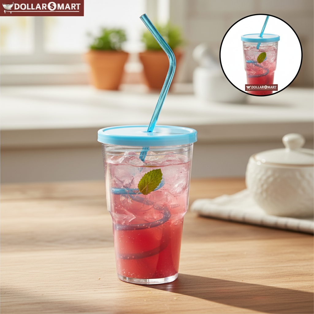Fancy Glass with Straw
