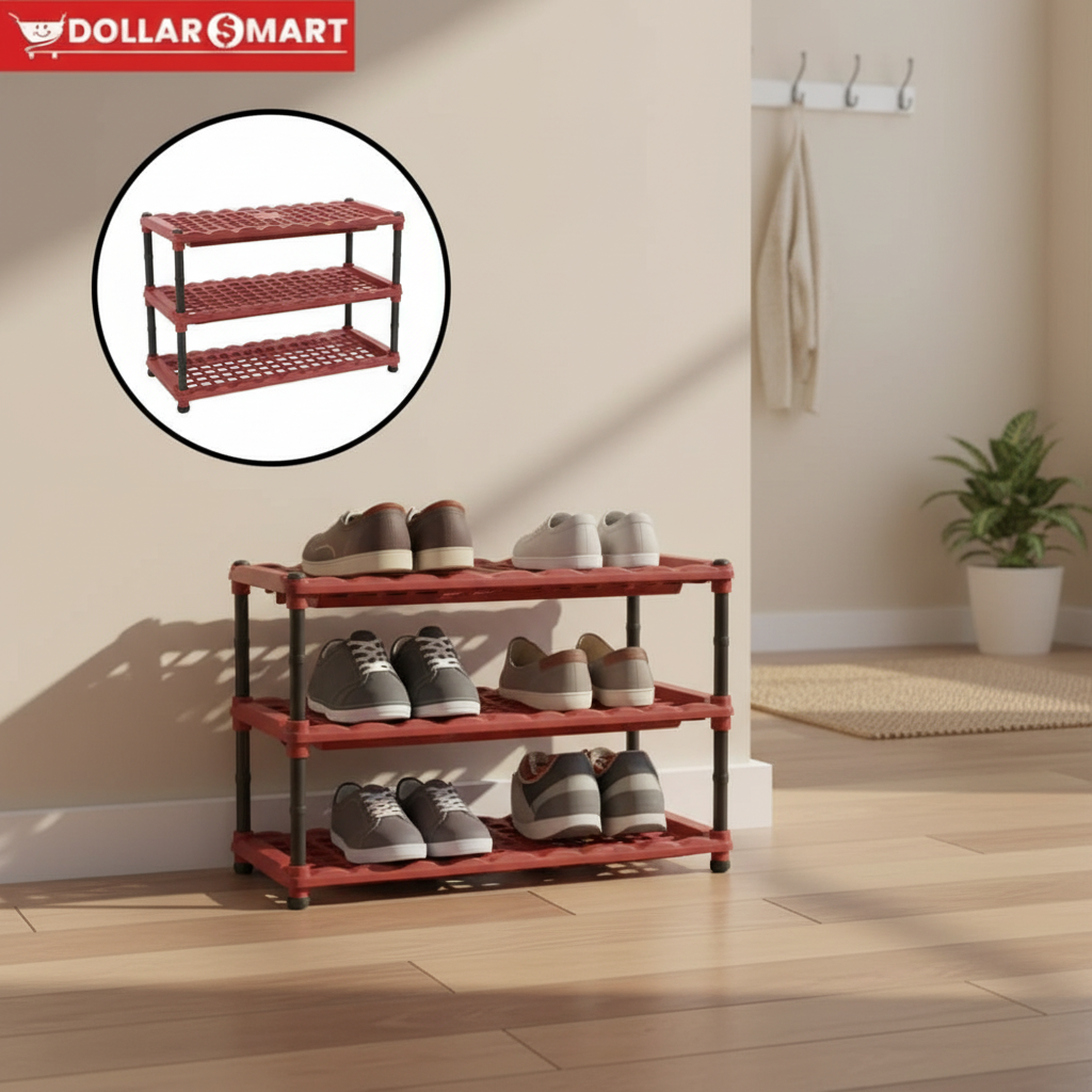 SHOES RACK 3 STEP COLORFUL