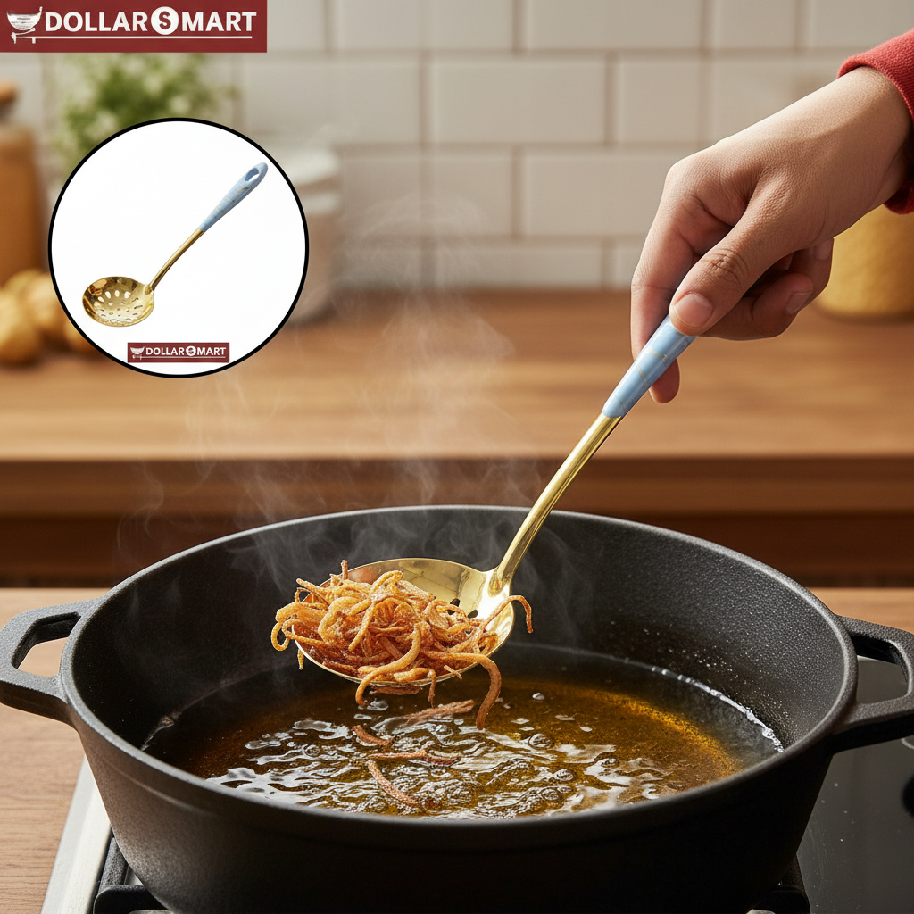 Golden Serving Spoon