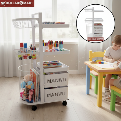 Metal Organizer Trolly 8 layer