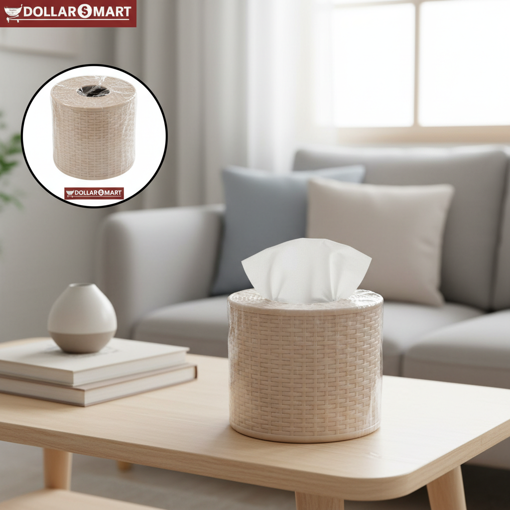 Tissue Holder Box Round