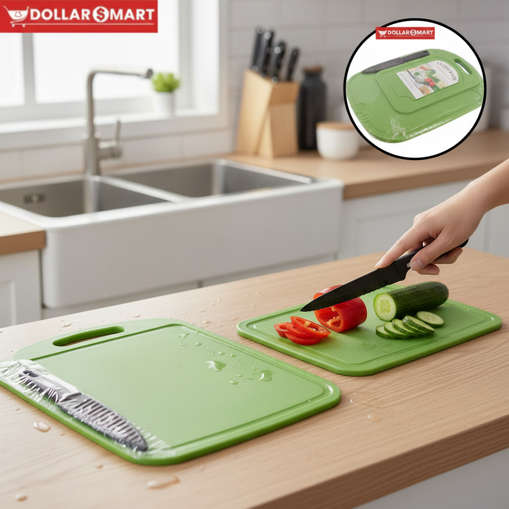 MultiColor Cutting Board and Knife