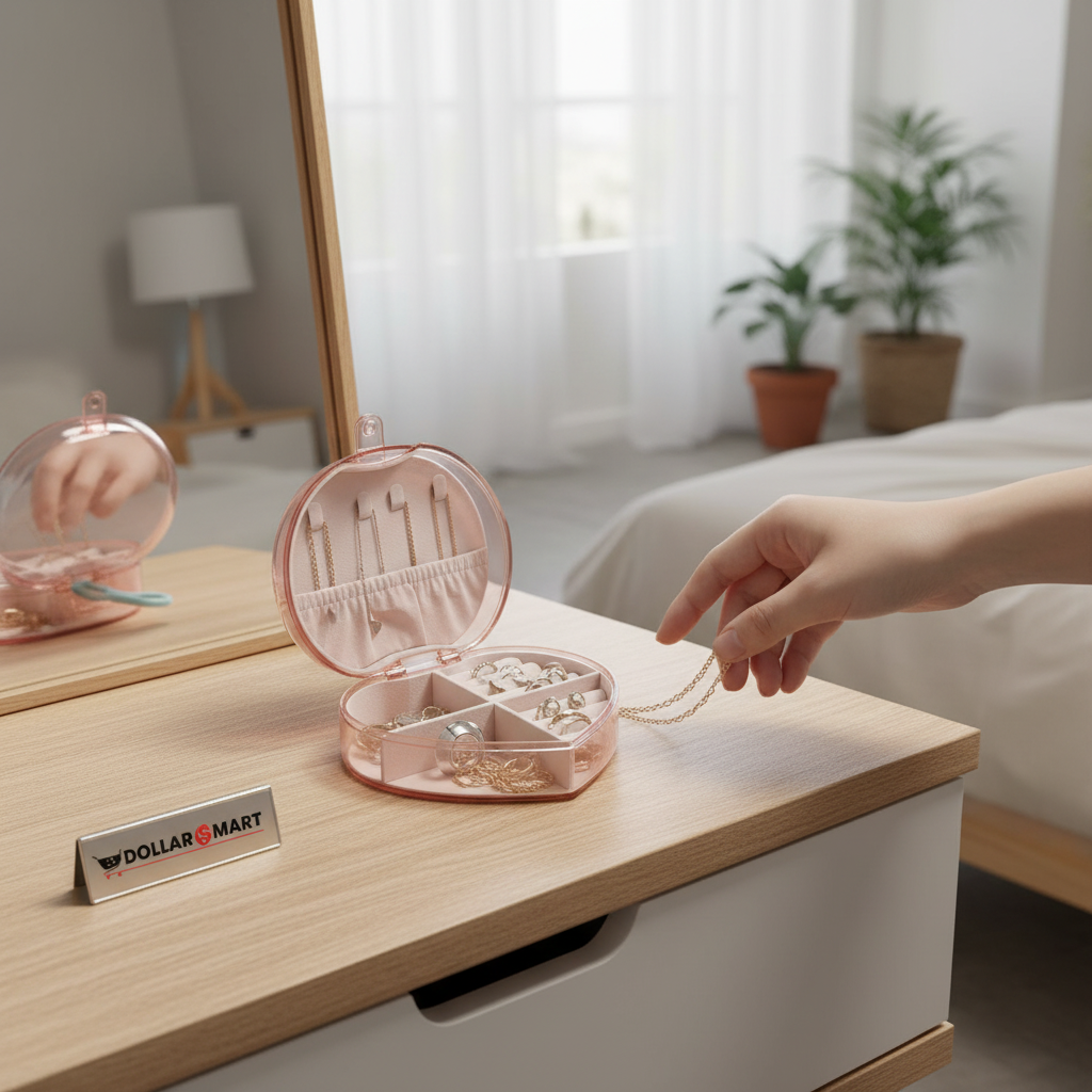 TRAVEL JEWELRY BOX HEART