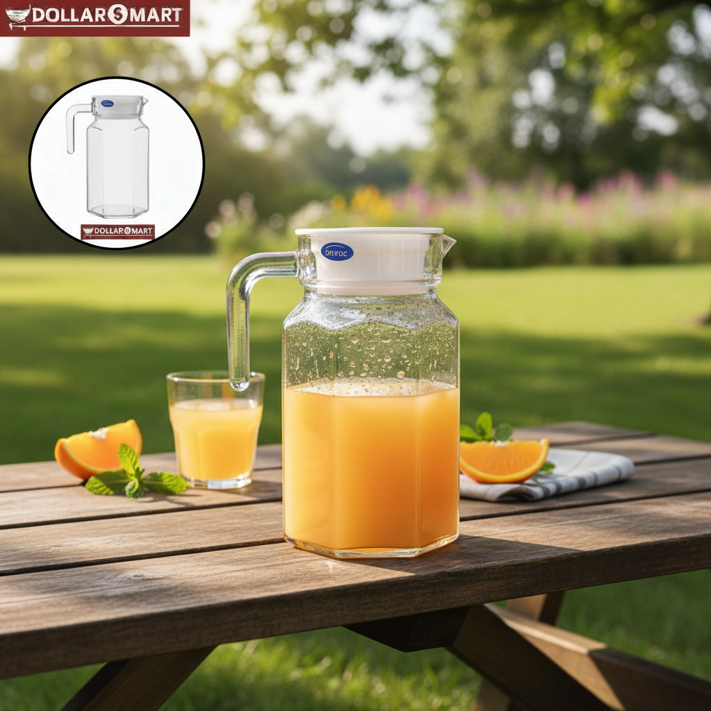 OMROC `Glass Juice Jug