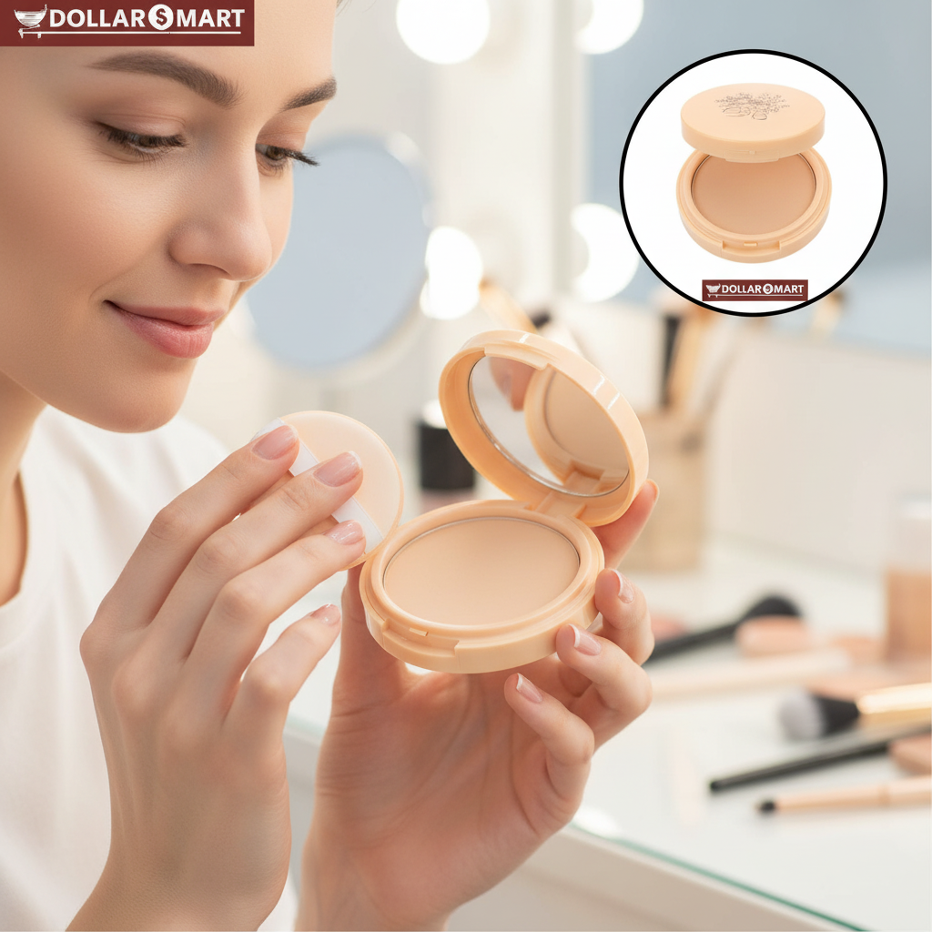 Image of the product being applied to skin for a beautiful, matte finish.