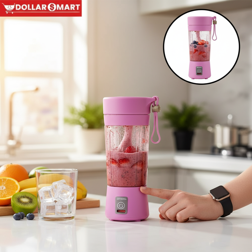 Portable and Rechargable Battery Juicer Blender 380 ml