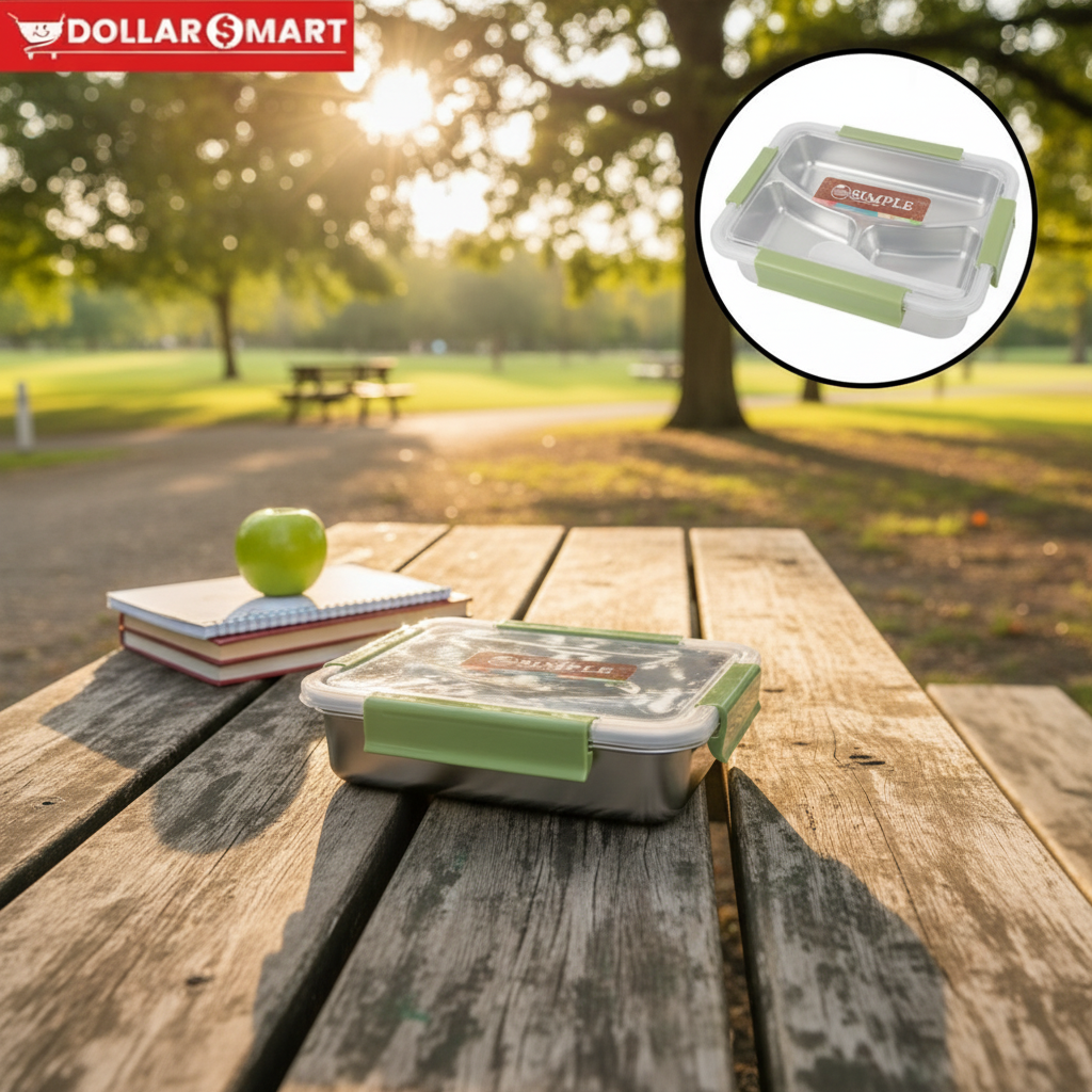 simple Lunch box with spoon