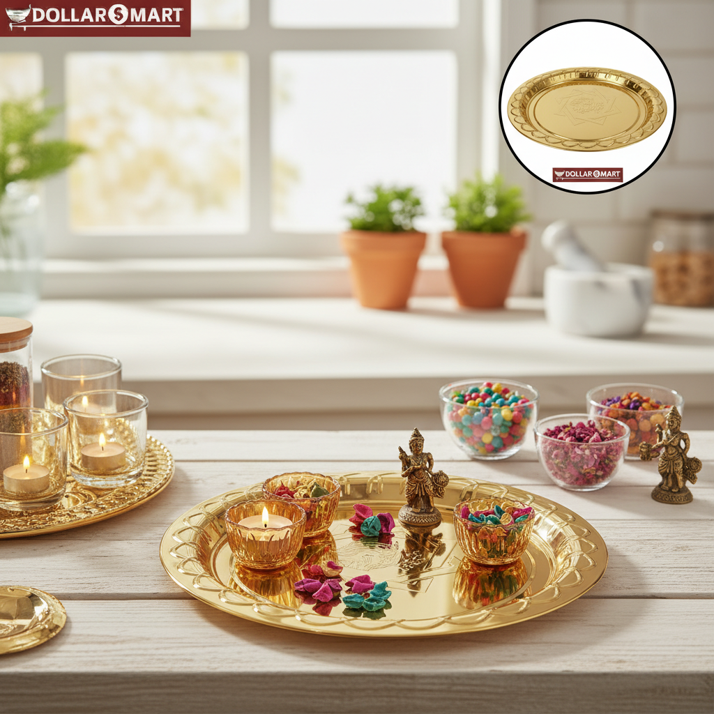 Golden Tray Round Medium