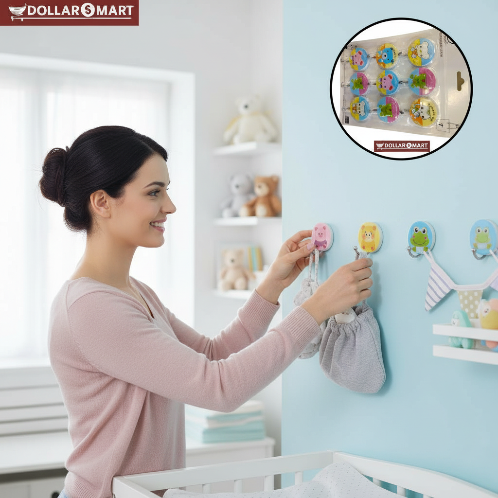Cartoon Wall Hook 9Pcs