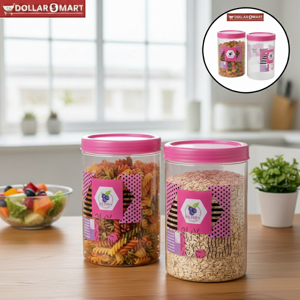 Kitchen Storage jar Large 2pcs