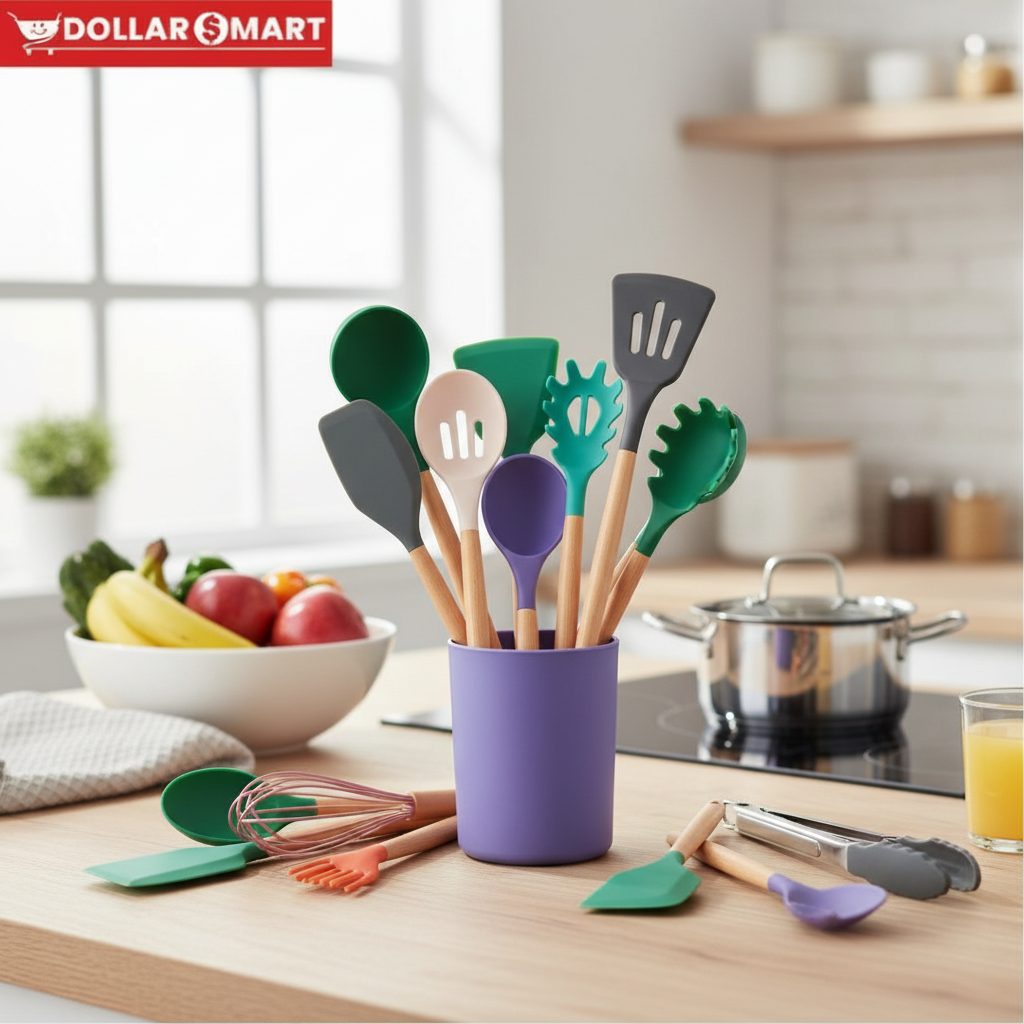 Silicon Kitchen Set 12PCS - Non-Toxic Tools
