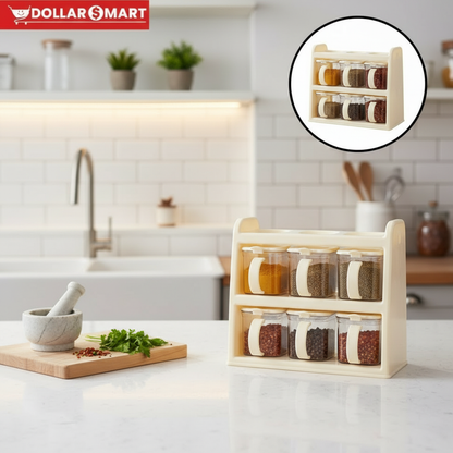 Spice holder plastic with spoons