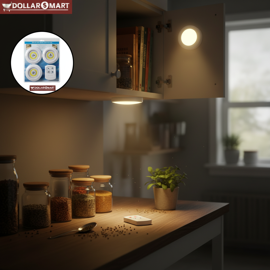 Led Light With Remote Set of 3