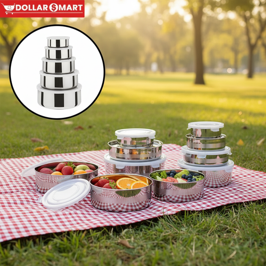 Stainless Steel Pots 5 pcs