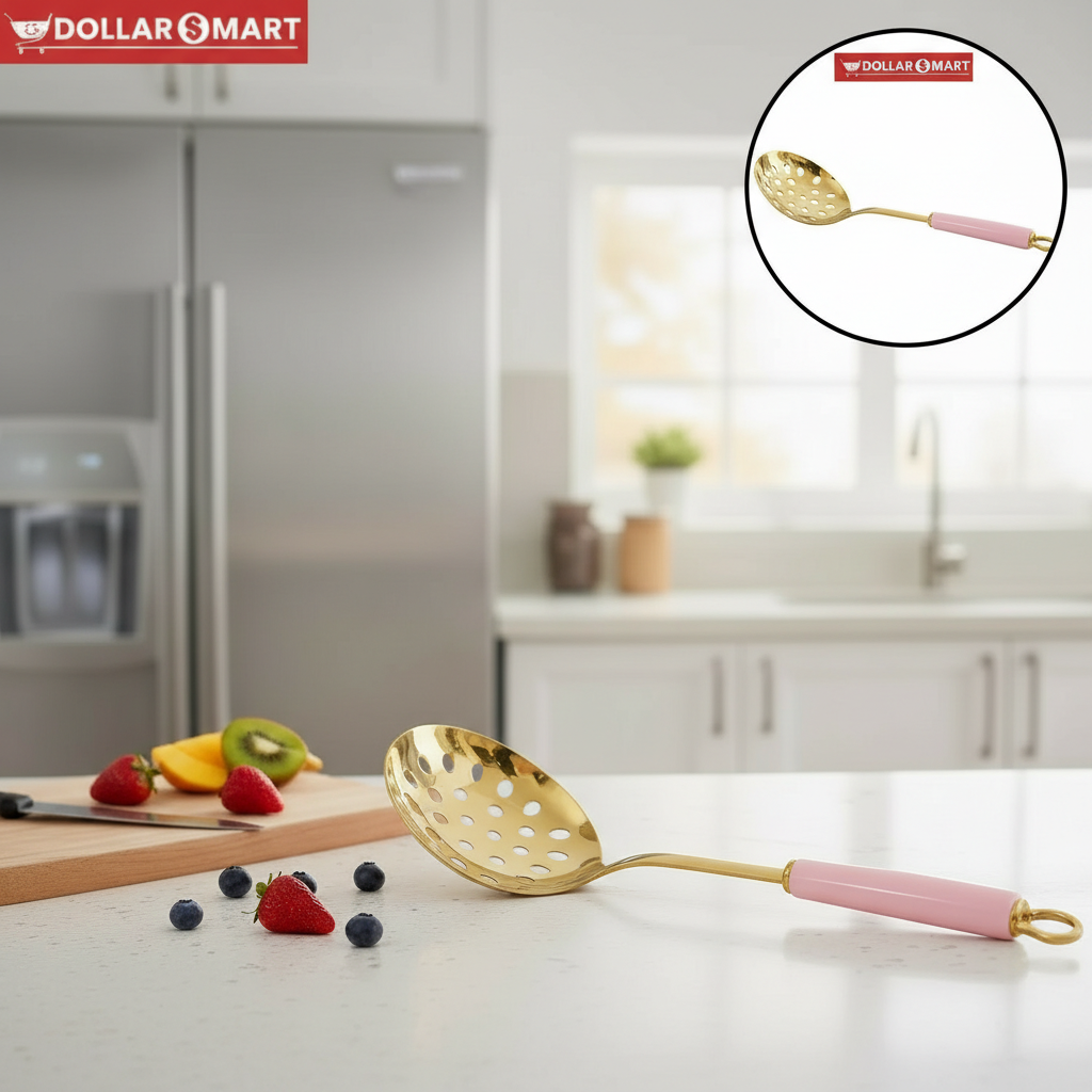 Golden Serving Spoon