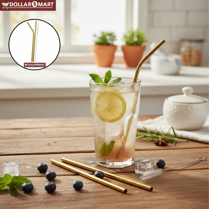 Stainless Steel Straws set of 4