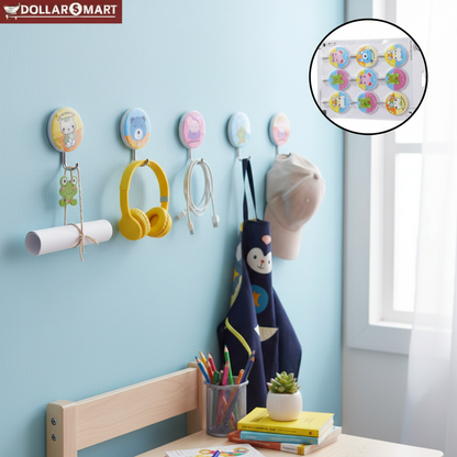 Cartoon Wall Hook 9Pcs