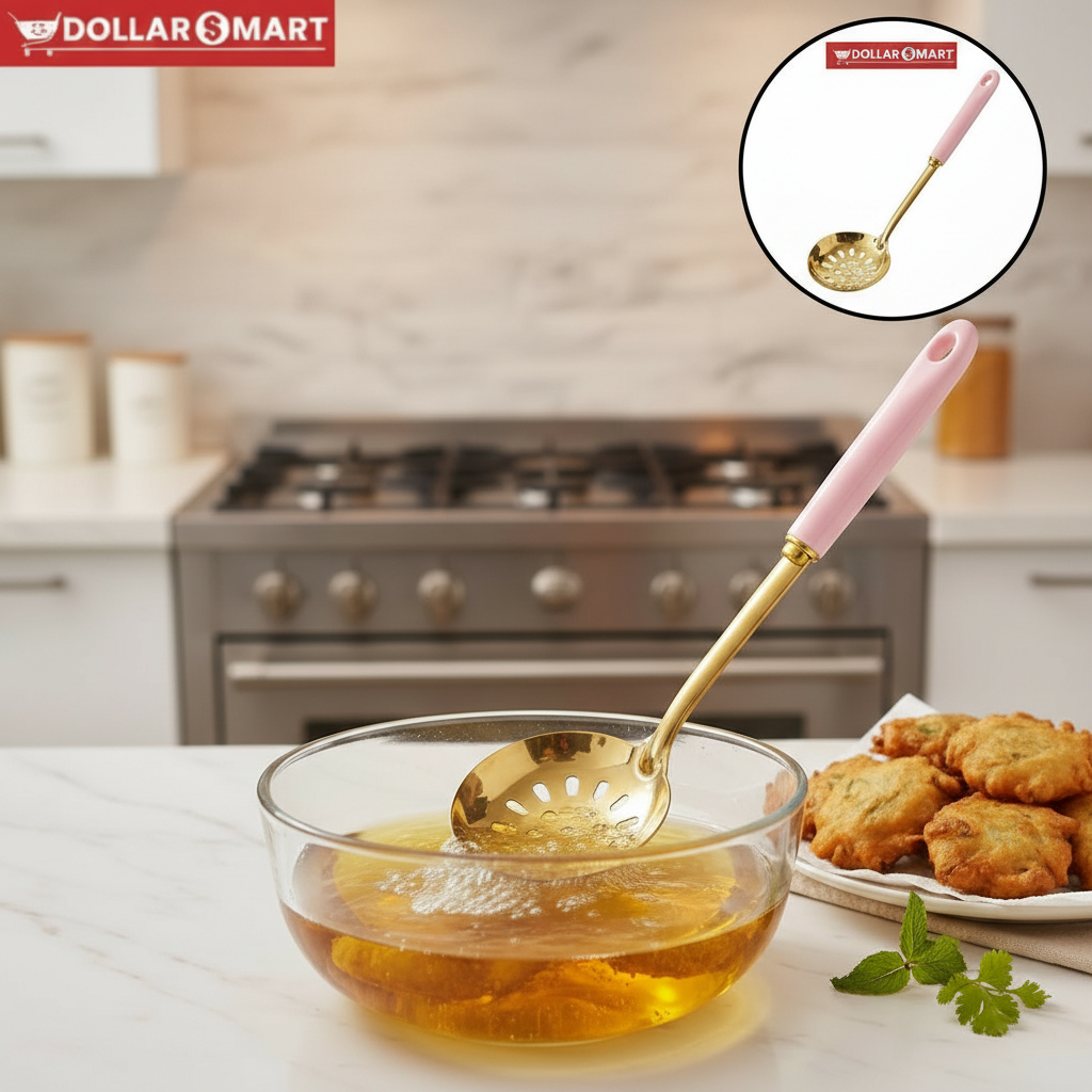 Golden Serving Spoon