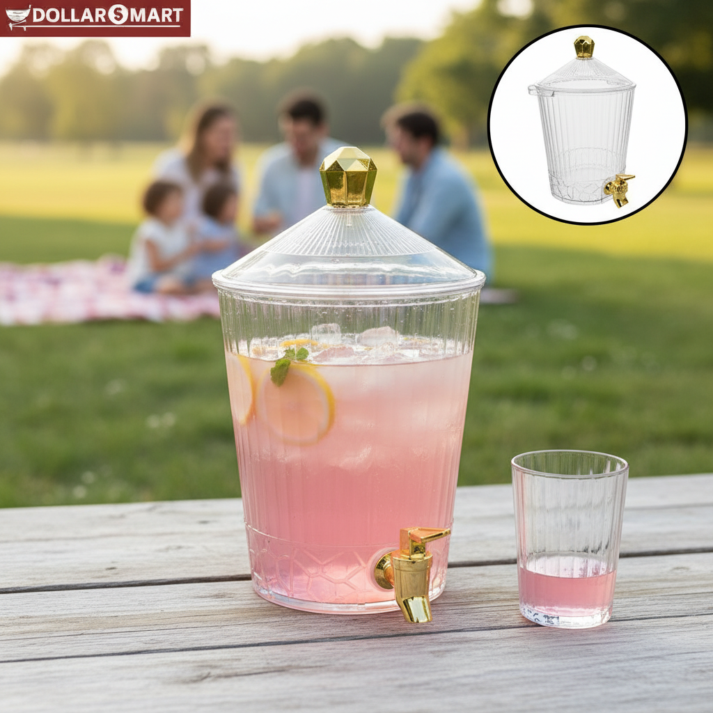 Acrylic Cooler with Glasses - Buy Online Pakistan