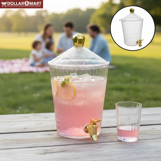 Acrylic Cooler with Glasses - Buy Online Pakistan