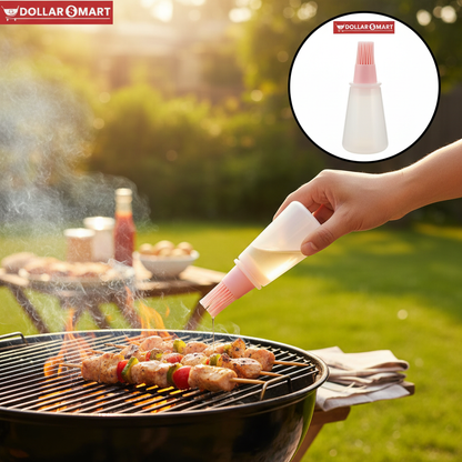 Silicone Oil Bottle with Brush