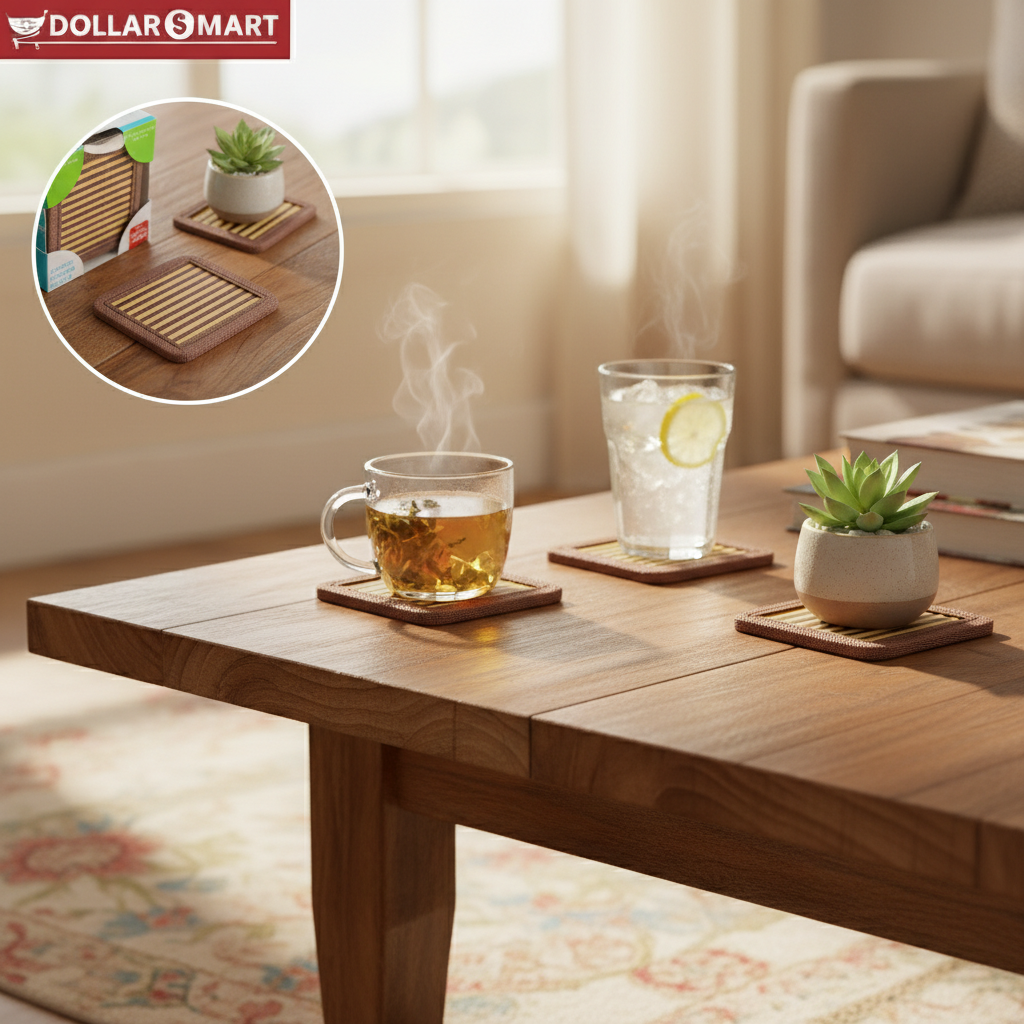 Bamboo Coaster 6pcs