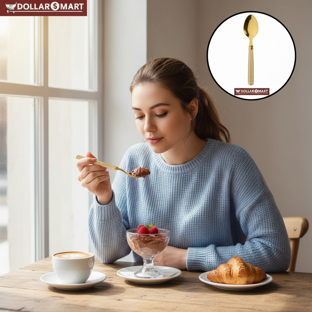 Golden Spoon With Handles