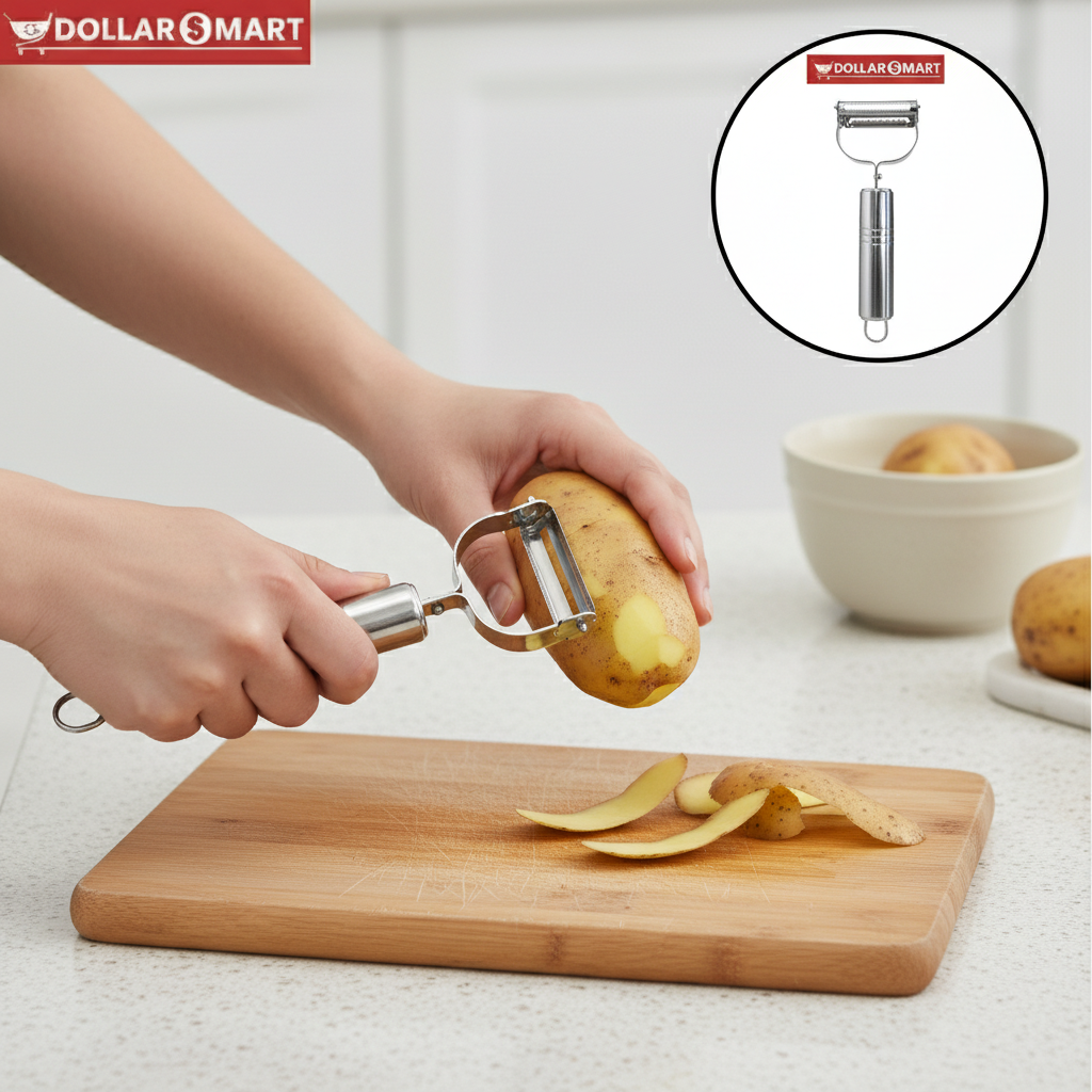 Two in one veggie peeler for efficient cooking