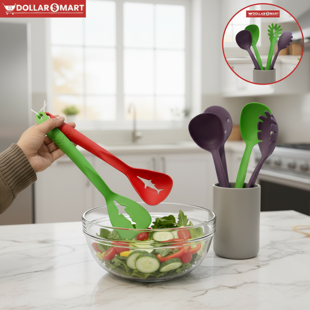 Plastic Colorful Spoons 5 pcs Set