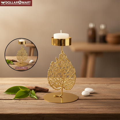 Golden Candle Holder
