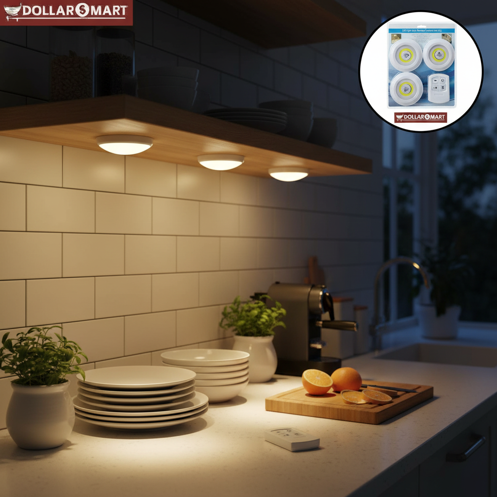 Led Light With Remote Set of 3
